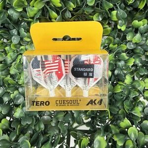 USA Flag Cuesoul Tero Dart Flights AK4 Standard Red White Blue
